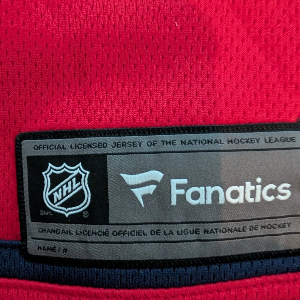 Fanatics Red and White Washington Capitals Kids Jersey